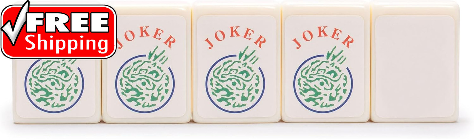 American Mahjong Joker Tile Decal Stickers, Set of 8