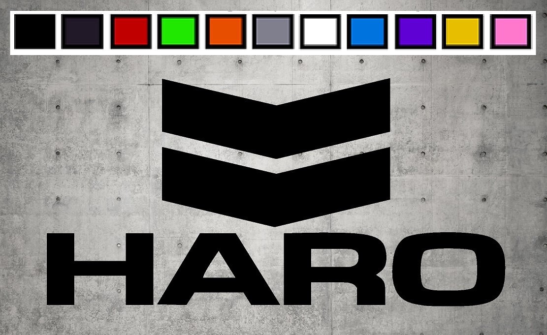 HARO With LOGO Vinyl Decal Sticker Emblem Car Truck Window 4" 6" 8"