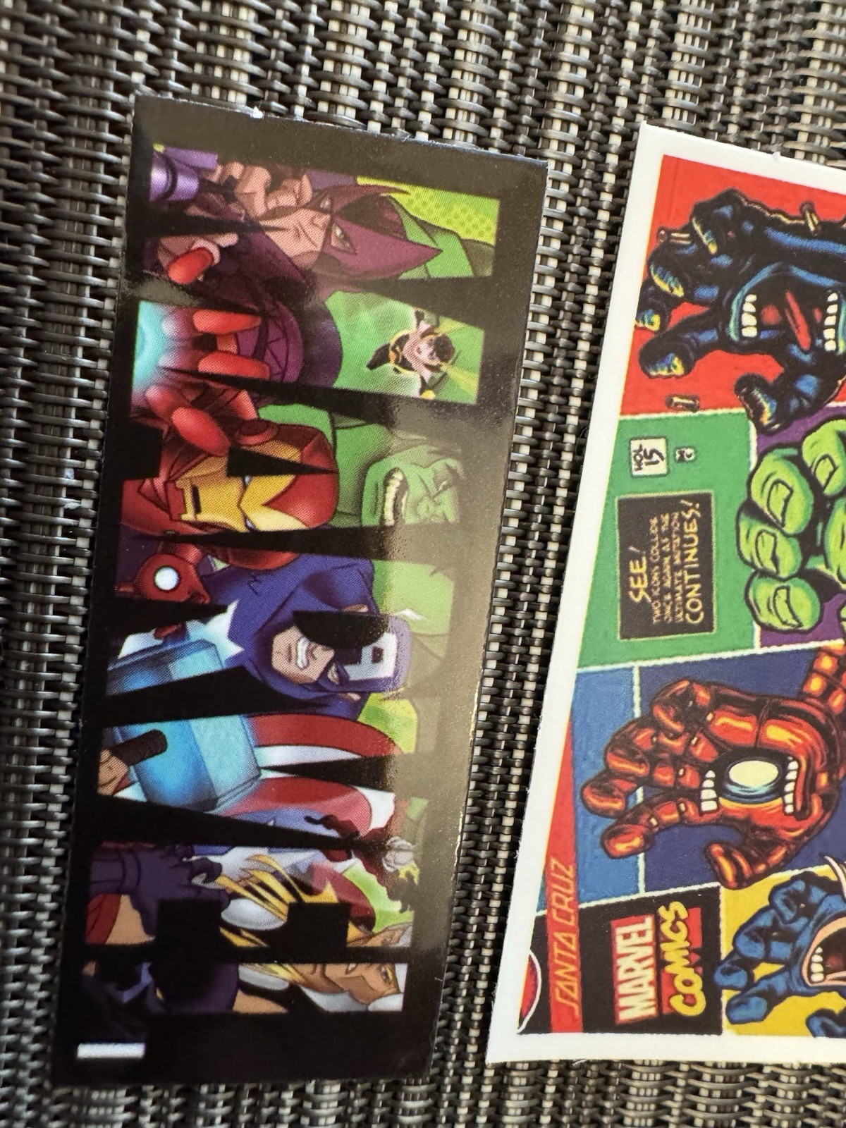 MARVEL COMICS Lot 8 Vending SMALL Sticker Decal Colorful Gaming Entertainment