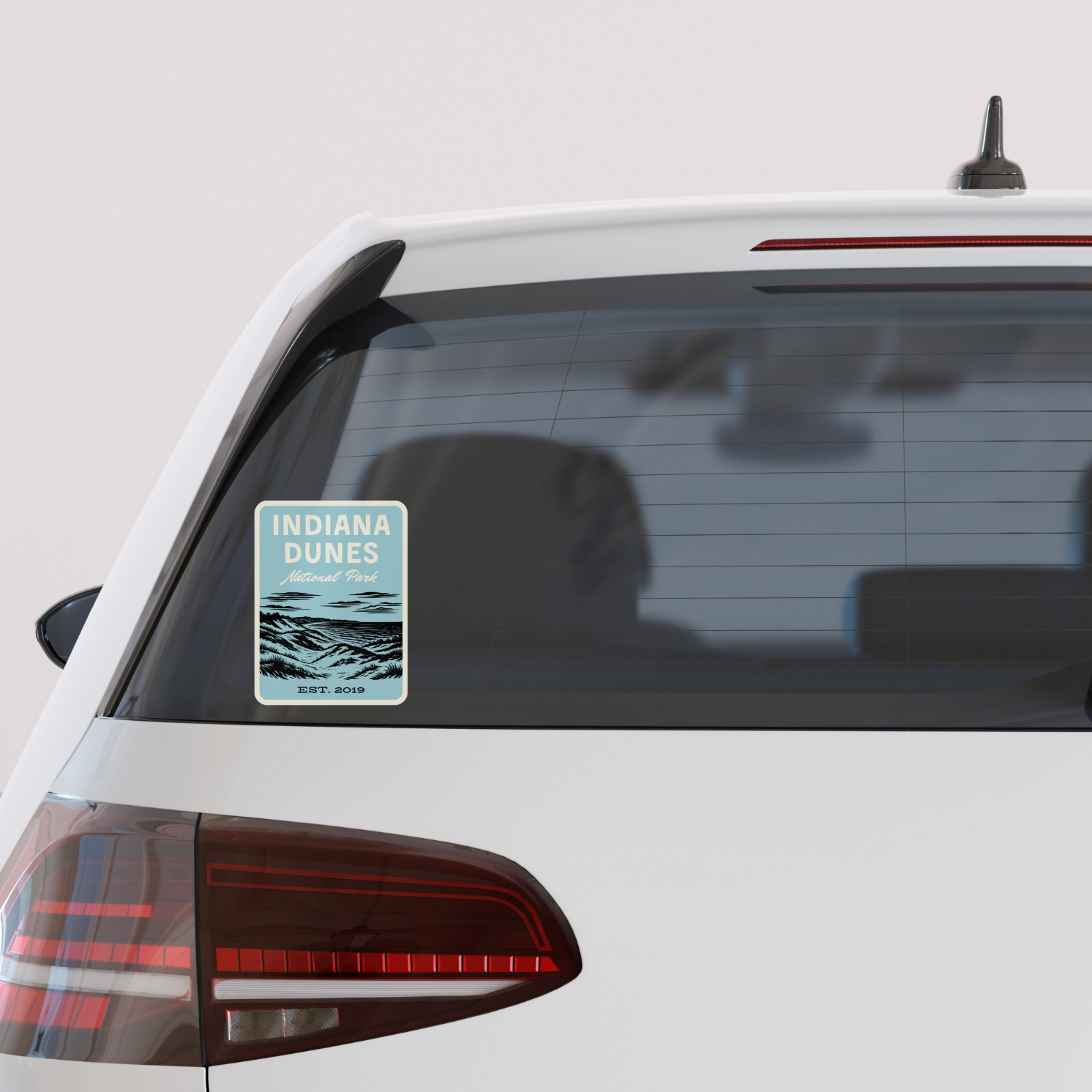 Indiana Dunes National Park Sticker – Retro 1960s Style Decal