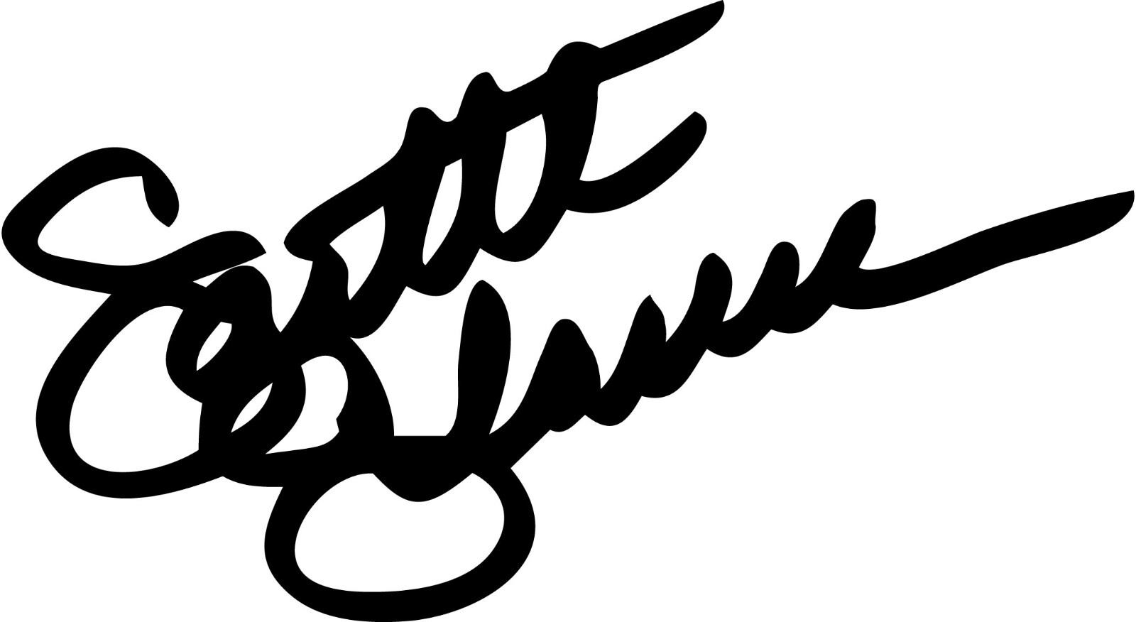 Scarlett Johansson vinyl decal sticker autograph signature Avengers Marvel Black
