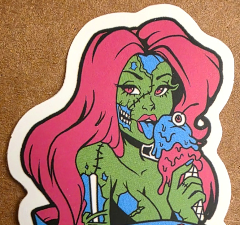 Halloween Sticker Girl Zombie Skeleton Skull Ghost Witch Gothic Emo Anime Manga