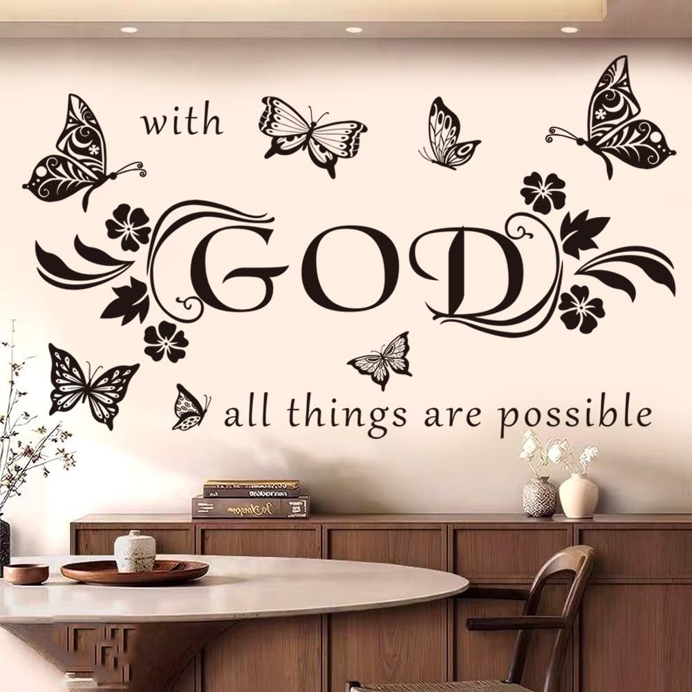 Wall Decals with God All Things are Possible Wall Decal Bible Verse Christian…