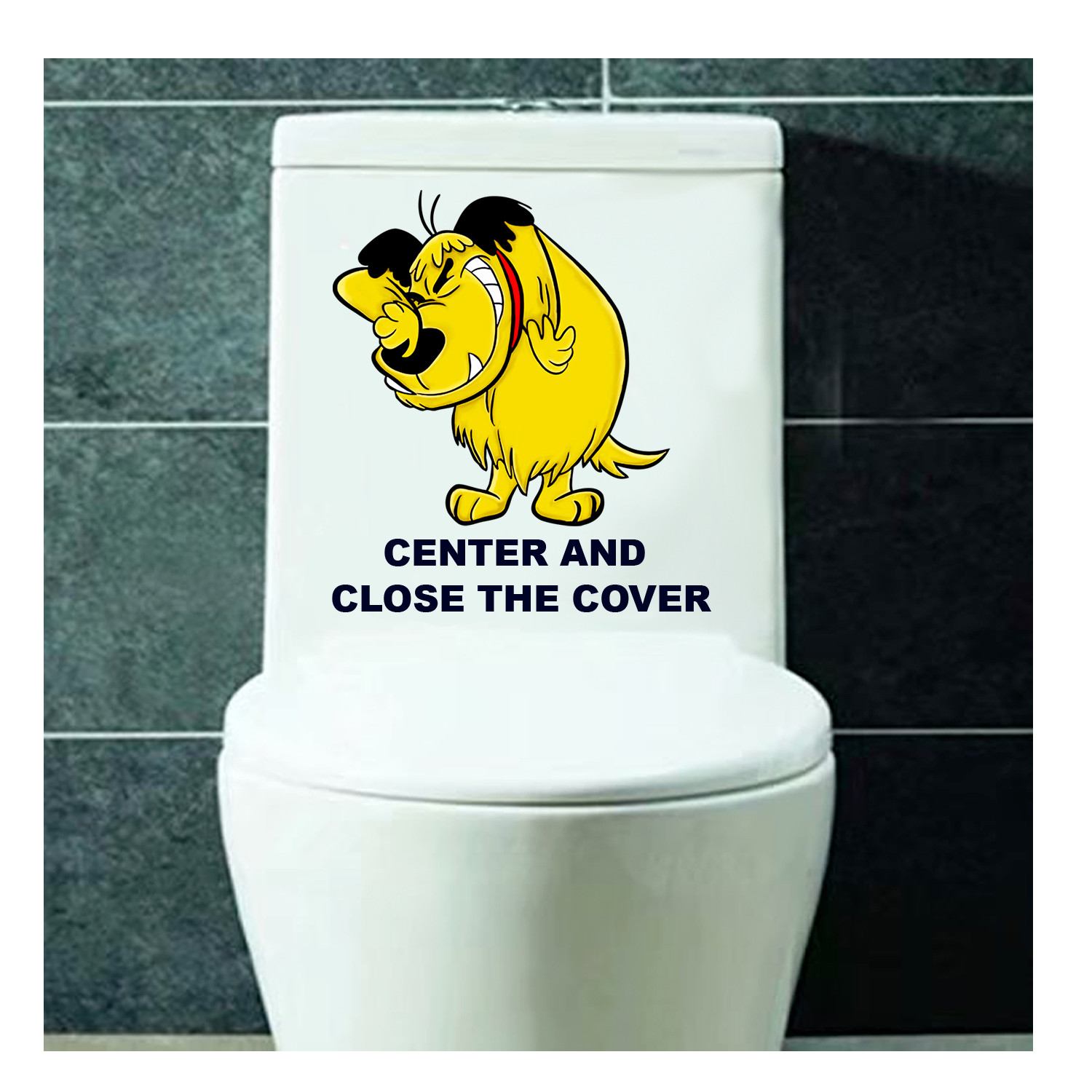 Muttley Sticker Cover Seat Tablet Toilet Toilet Seat Sticker 1pc