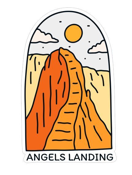 Angels Landing Sticker Decal A544