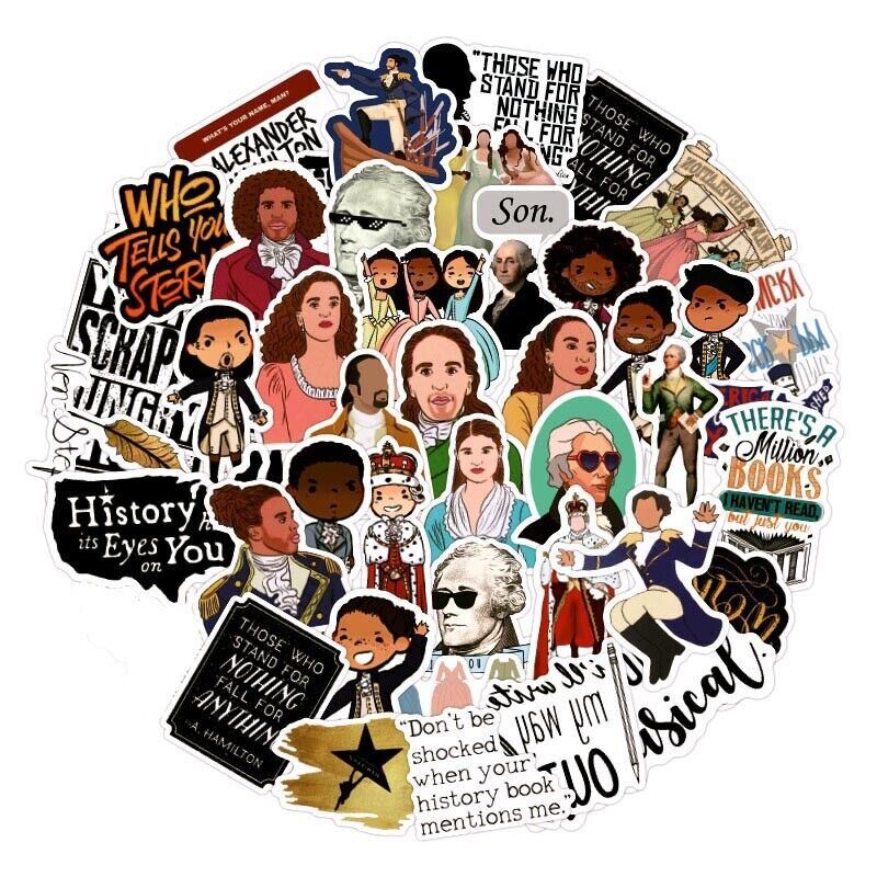 HAMILTON Stickers [B] 12+ pcs. Broadway Musical (Alexander) ~ Vinyl Laptop Decal