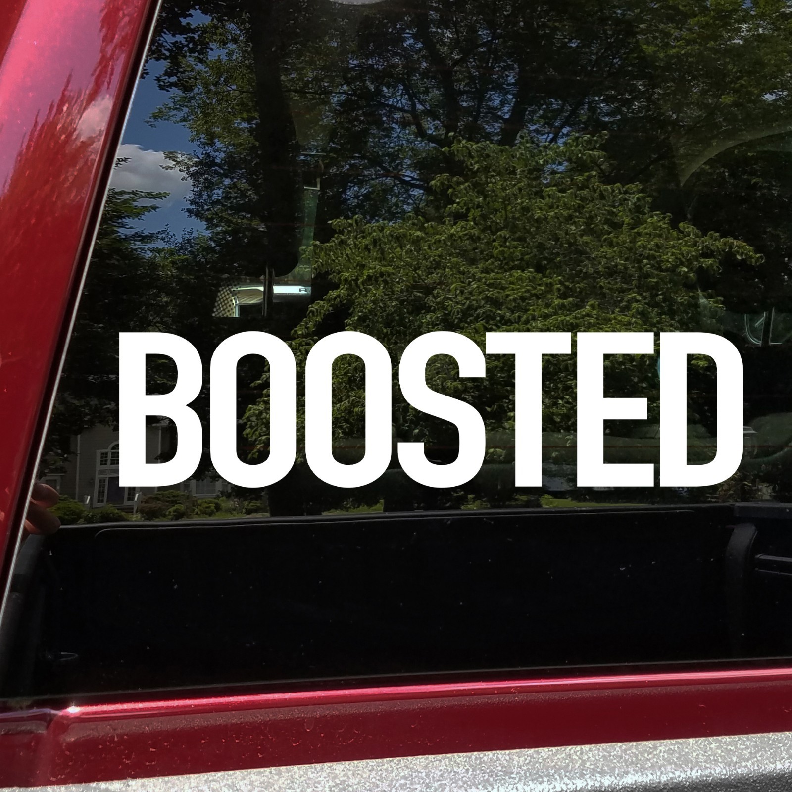 Boosted Vinyl Decal Turbo Performance Modified Tuner Build Car Sticker