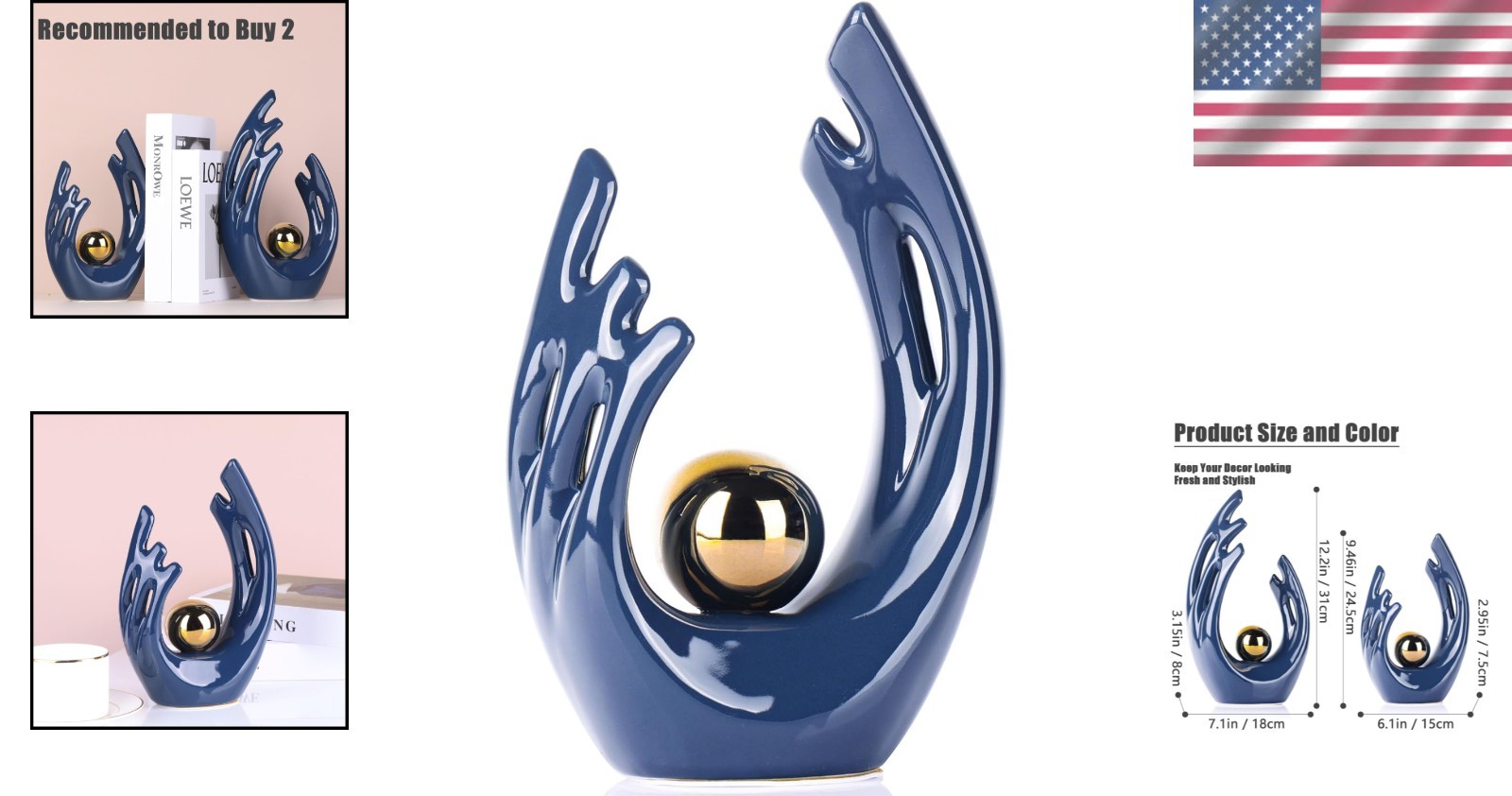 Handcrafted Abstract Sculpture – Artistic Room Accent