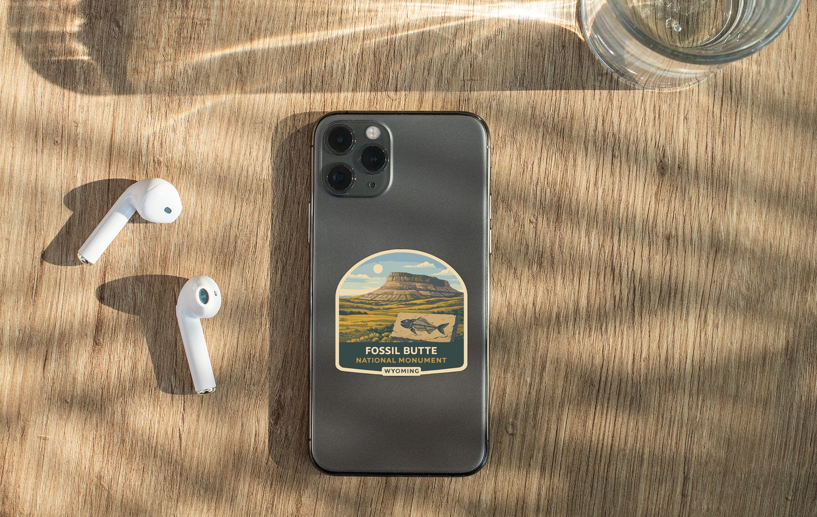 Fossil Butte Wyoming Sticker Decal Vinyl Die-Cut US National Monuments Series