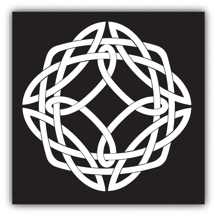 Celtic Knot Motif Car Bumper Sticker Decal
