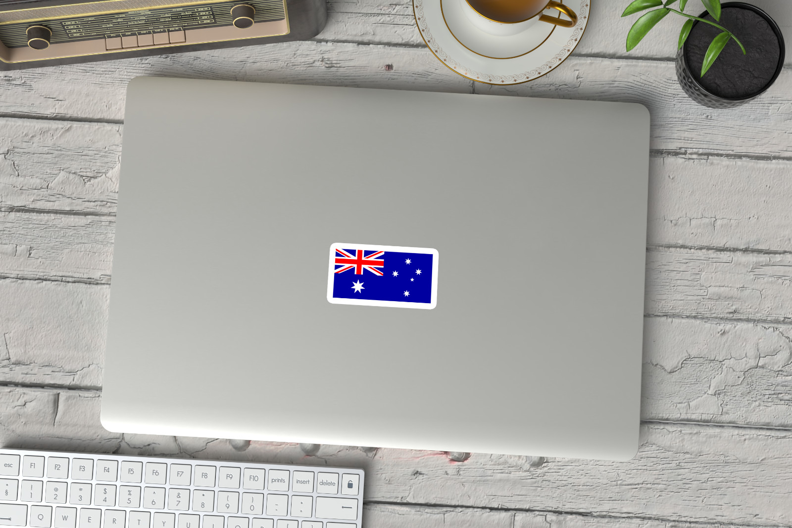 6 Pack Australia Flag Stickers – Premium Vinyl Decals | Waterproof , Easy Apply