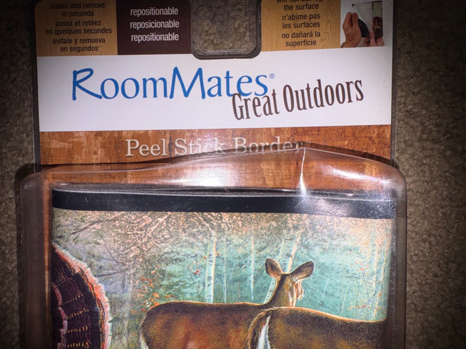 *New But Damaged Packaging* RoomMates Peel Stick Wallpaper Border Great Outdoors