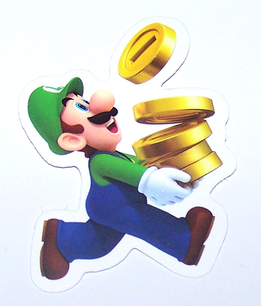 Super Mario Bros Cut Sticker Decal Movie Nintendo Video Game – LUIGI