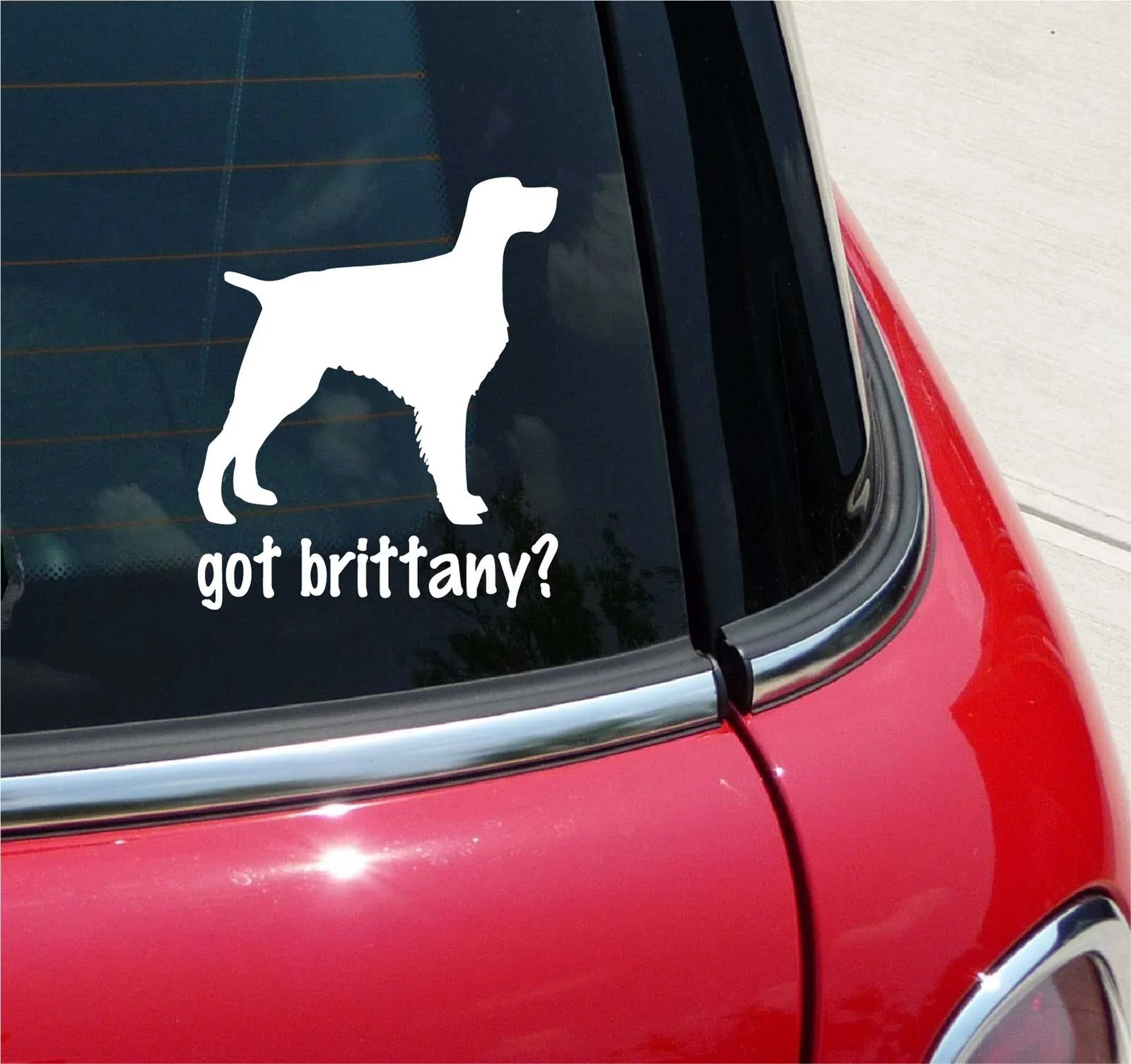 GOT BRITTANY? BIRDS BIRD DOG GRAPHIC DECAL STICKER ART CAR WALL DECOR