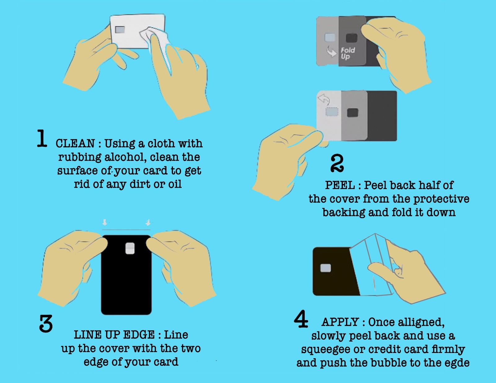 Personalized Debit/ Credit Card Skin with Your Own Photo, Image or Any Design
