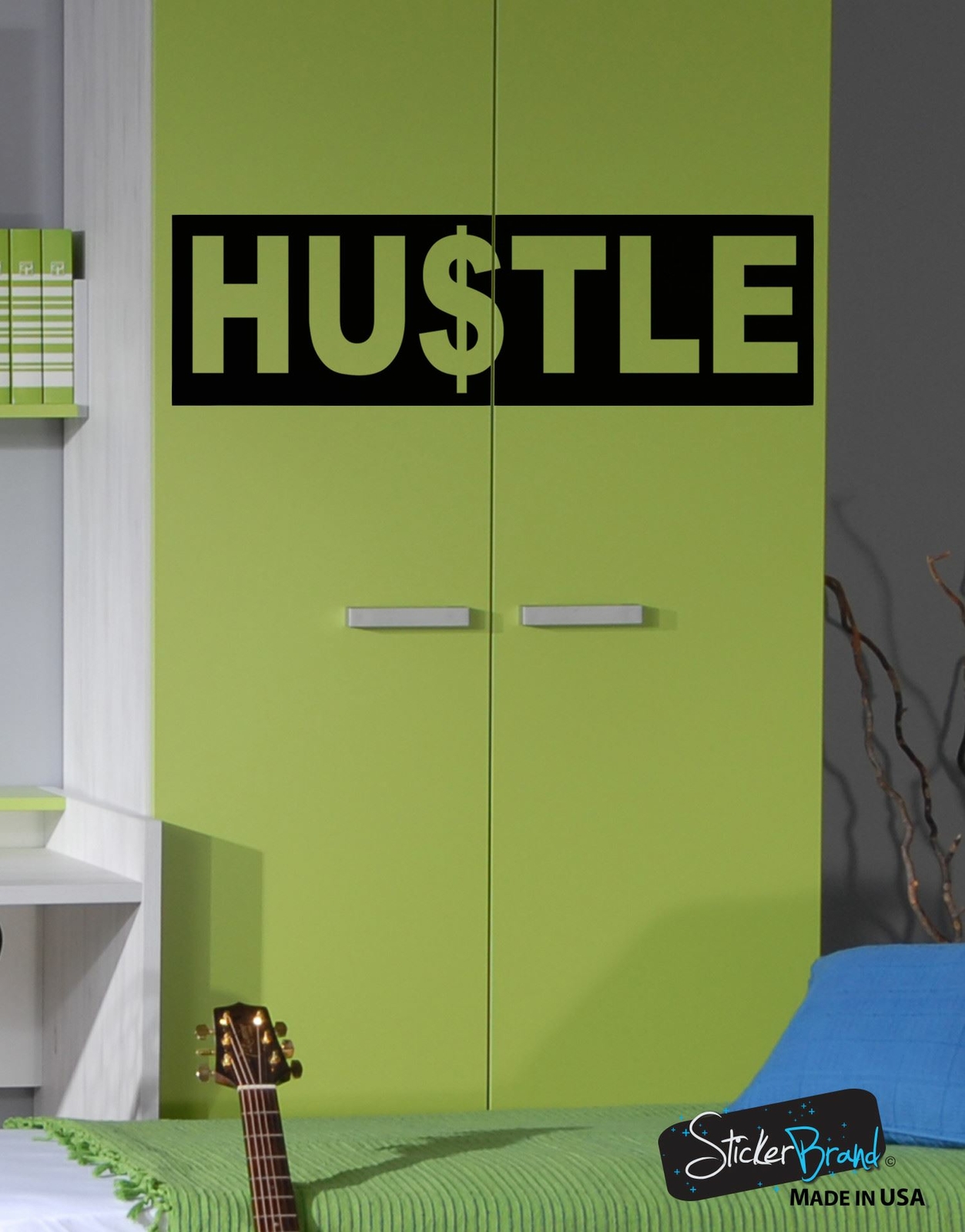 Hustle Motivational Quote Vinyl Wall Decal Sticker #6059