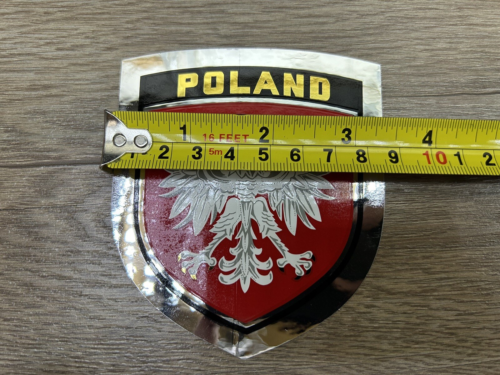 Poland Weatherproof Aluminum Foil Sticker Decals Made In Holland Lot Of 100