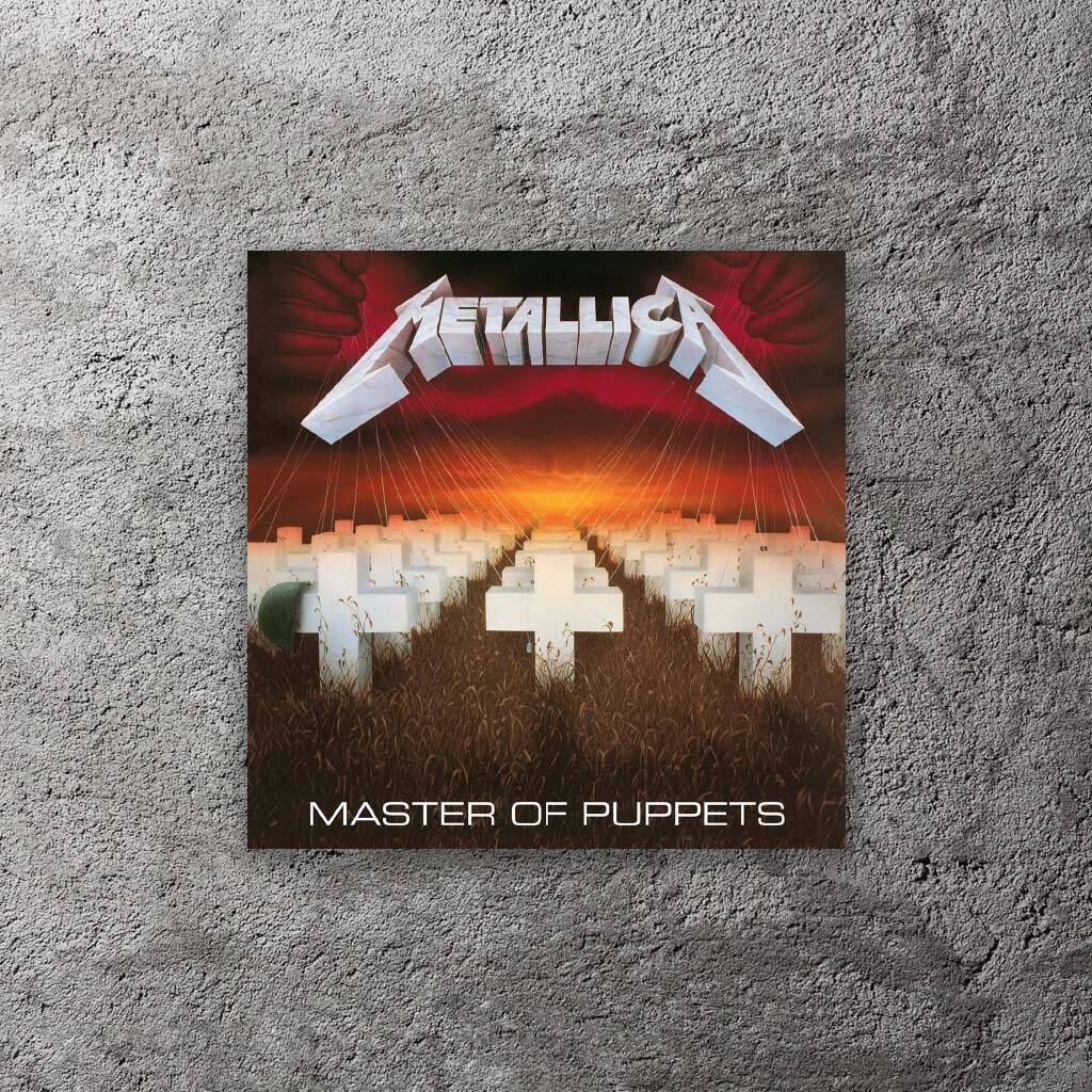 Metallica Master of Puppets Vinyl Sticker 3" Wide – Includes Two Stickers