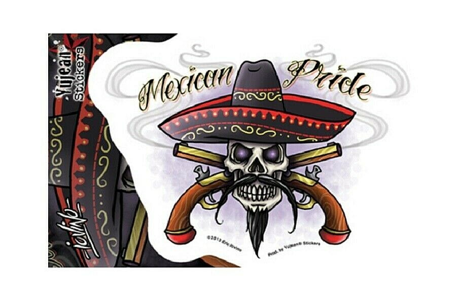 MEXICAN PRIDE Eric Lovino 4-1/4" x 6" die-cut sticker (#173)