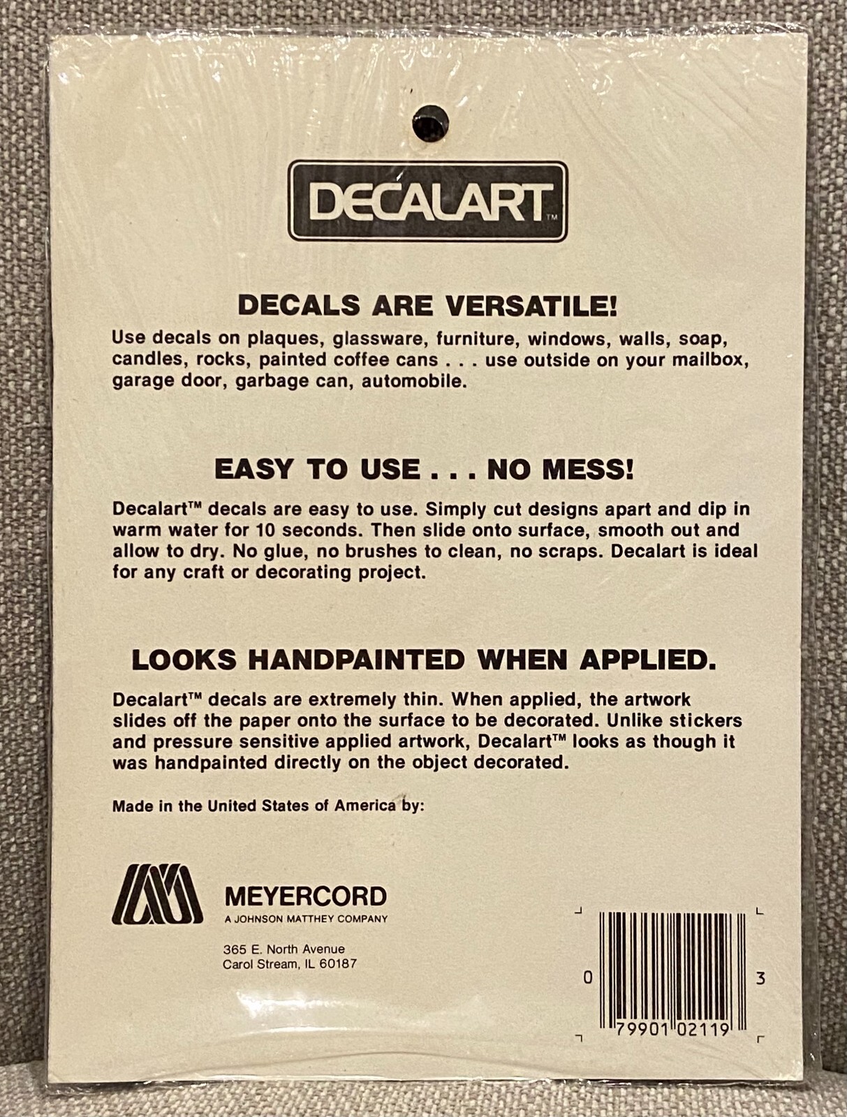 Vtg 1981 Meyercord Decal Art Decals Woodland Mouse Snail Bee Owl Mushroom Floral