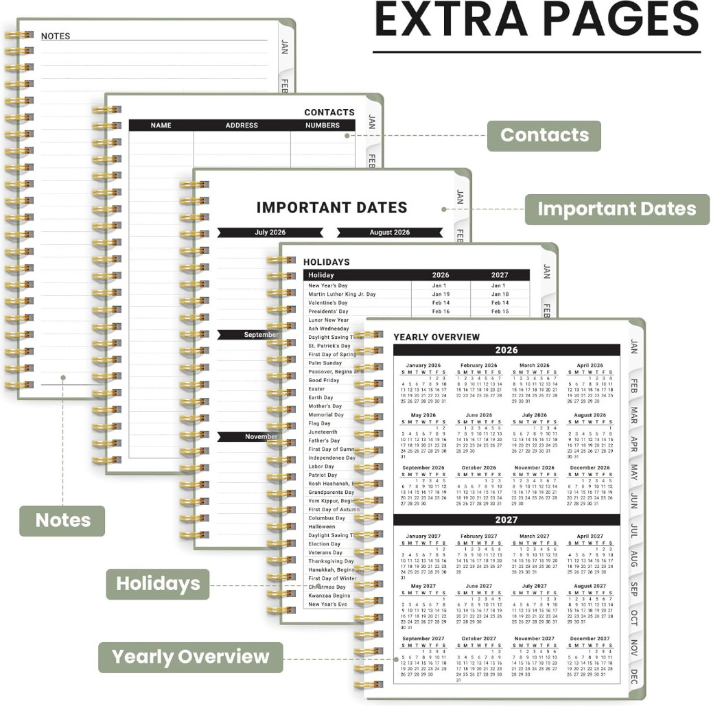 2026 Planner – 2026 Planner Weekly and Monthly, Jan. 2026 – Dec. 2026, Calendar.