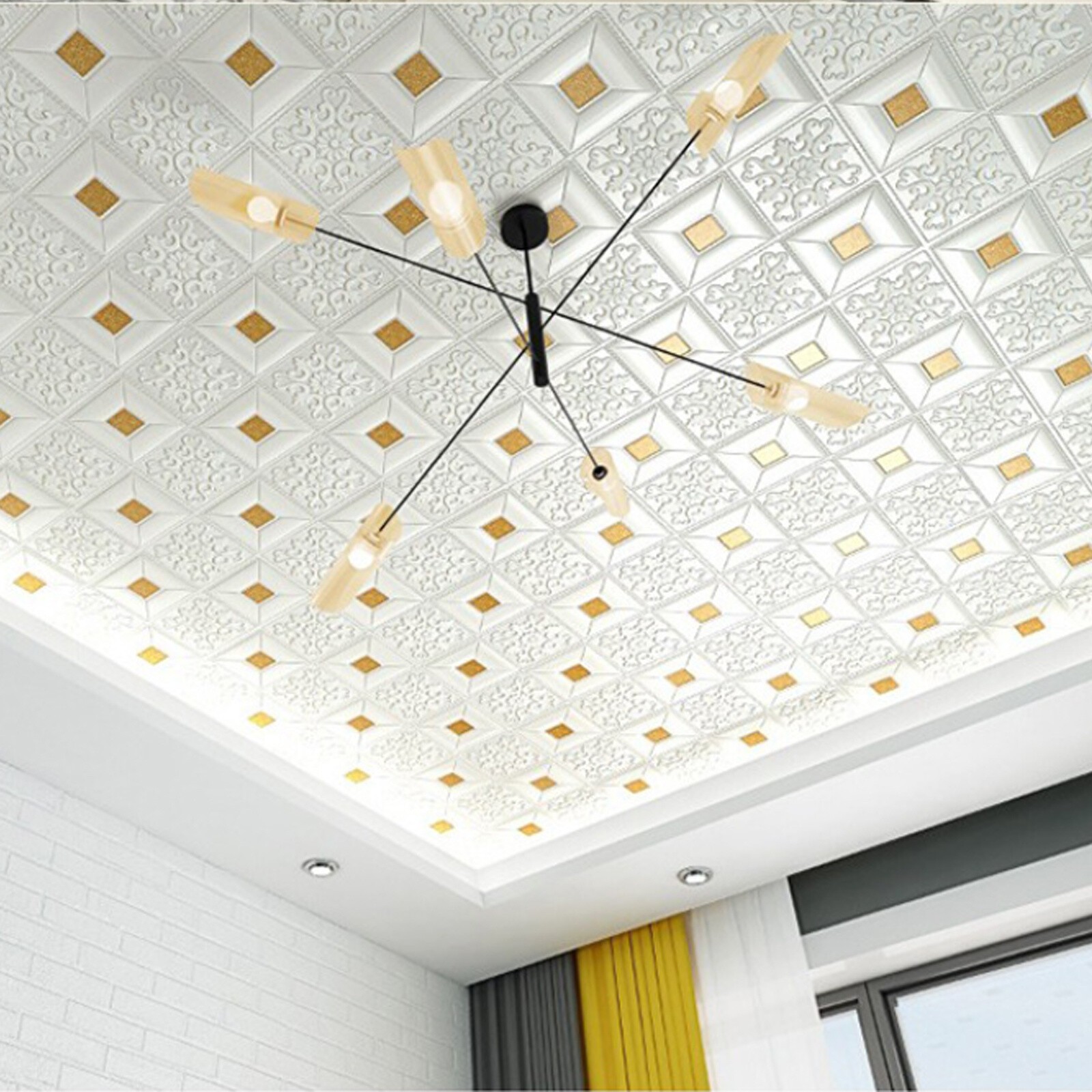10 Pcs 3D Wall Panels Self-adhesive Tile Brick Sticker Foam Wallpaper Waterpro4Z