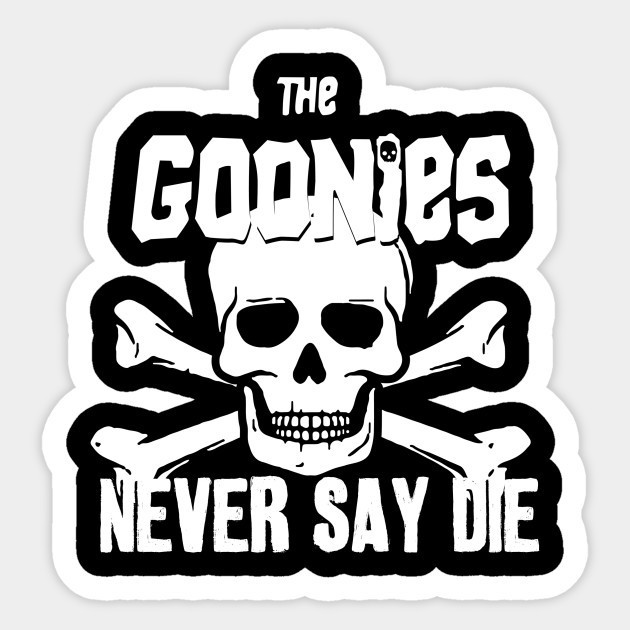 The Goonies 2" Vinyl Sticker ~ Pirate Map ~ 80's Classic ~ Never Say Die!