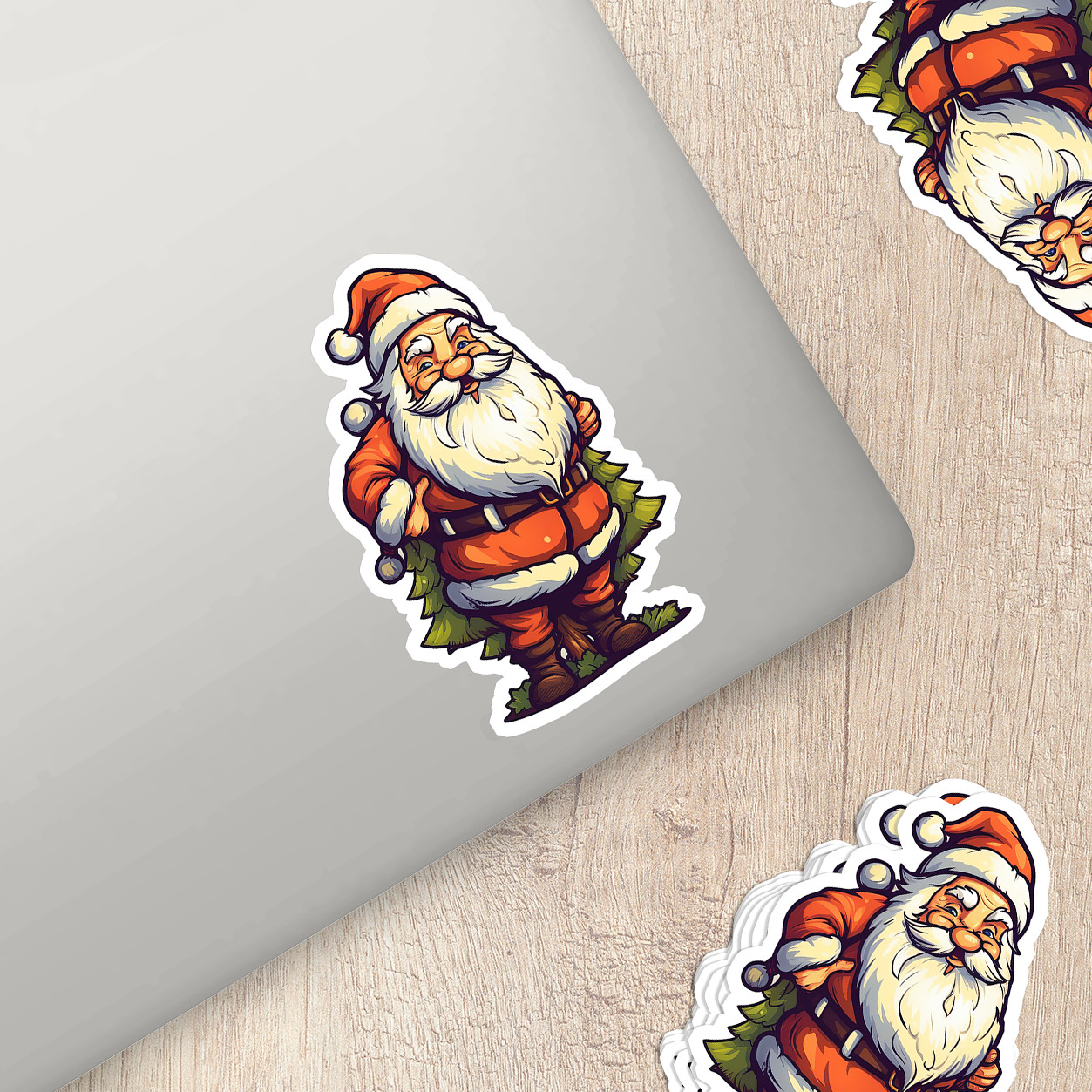 Santa Claus Vinyl Sticker – Bring the Magic of Christmas Anywhere