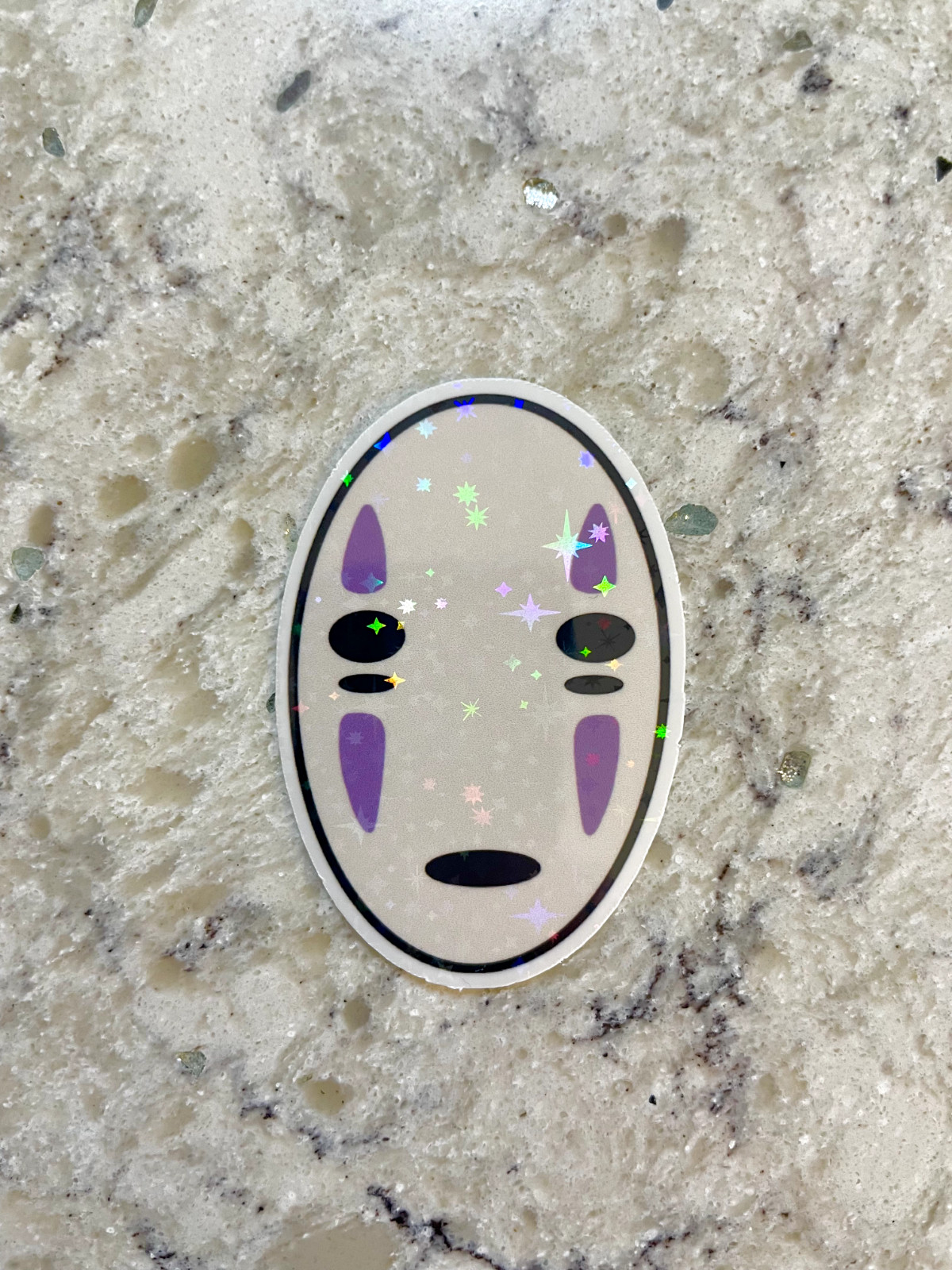 No Face Sticker l Gloss or Holographic Laminate l Waterproof Decal