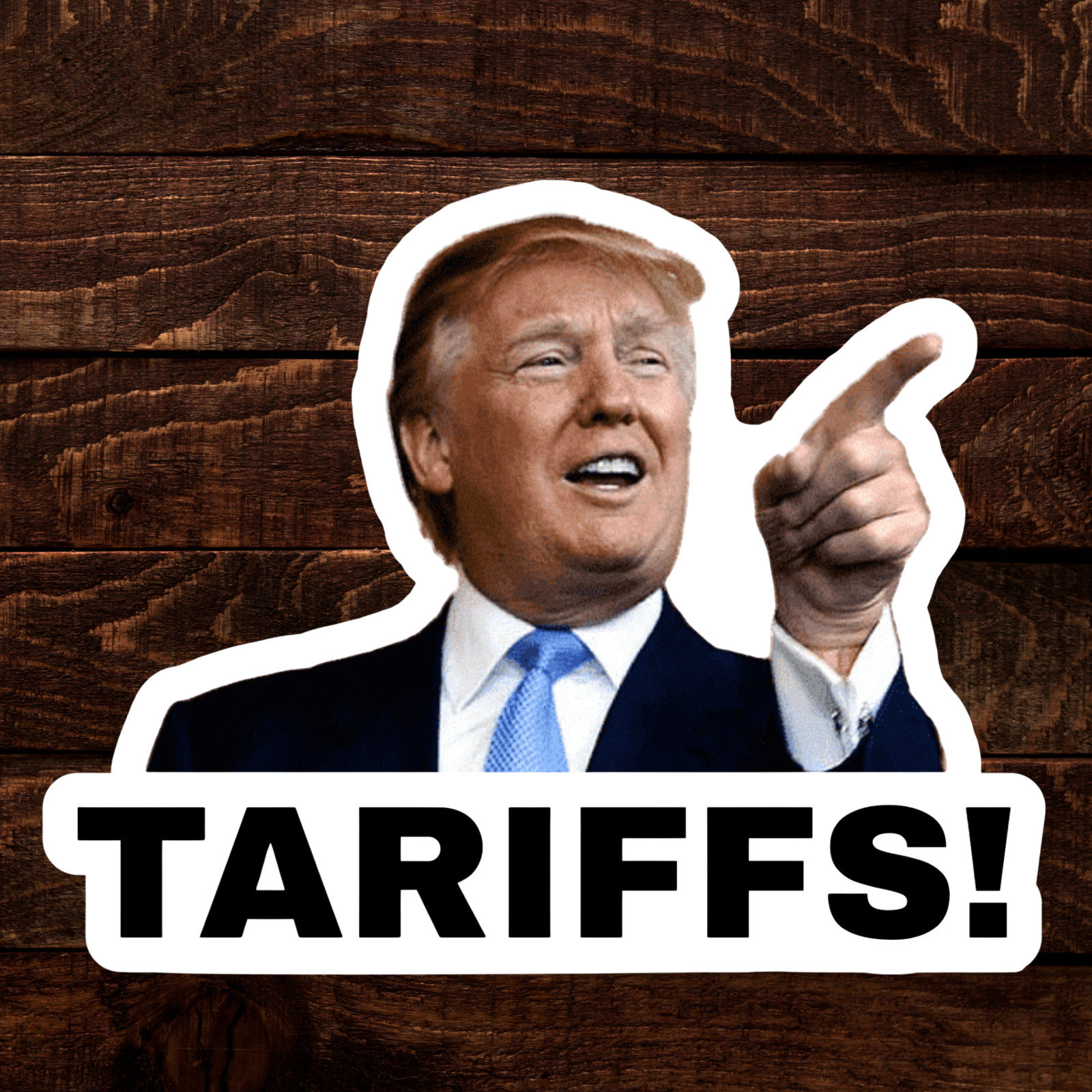 100 Trump Stickers "TARIFFS" Gas Pump Waterproof Vinyl GLOSSY MATTE NEW – 1.5"