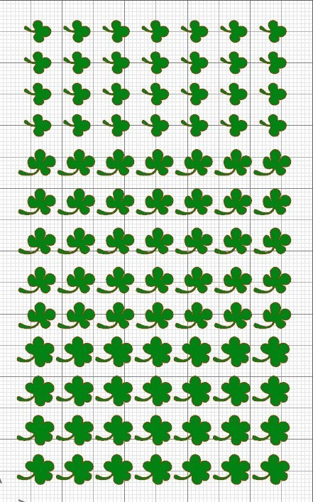5" x 8" Clover Sticker Sheet Oracal 651 Vinyl Stationary Envelope Decals
