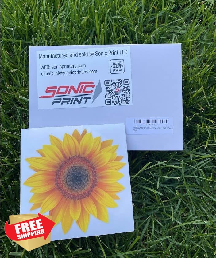 EZ CUT PRO Sunflower Decal 4" Wide