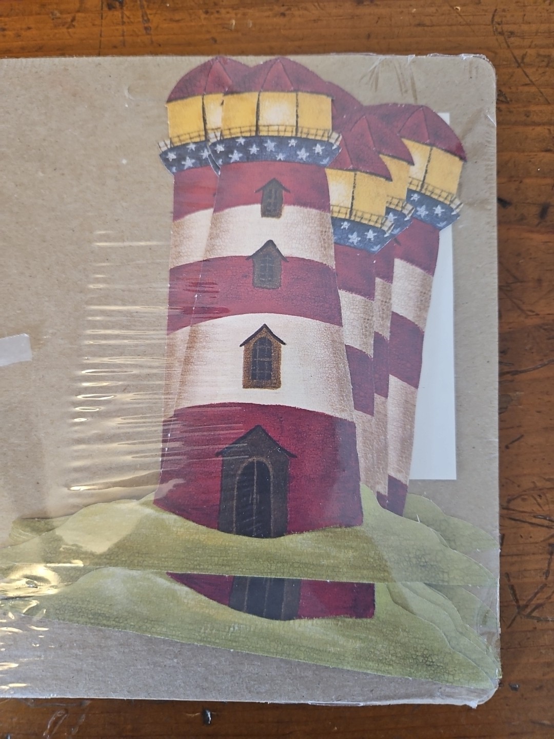 16 Lighthouses Red White Folk Rustic Wall Decor FX Light House Wallpaper Cutouts