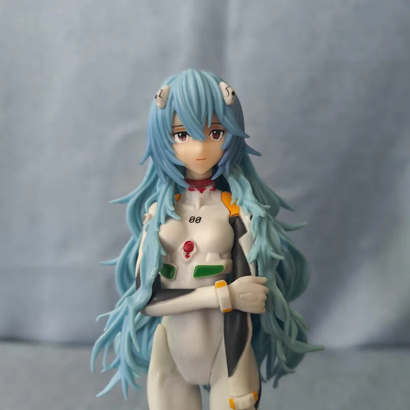 Kawaii Rei Ayanami Anime Figure 7in – Cute Evangelion PVC Doll Toy – Xmas Gift