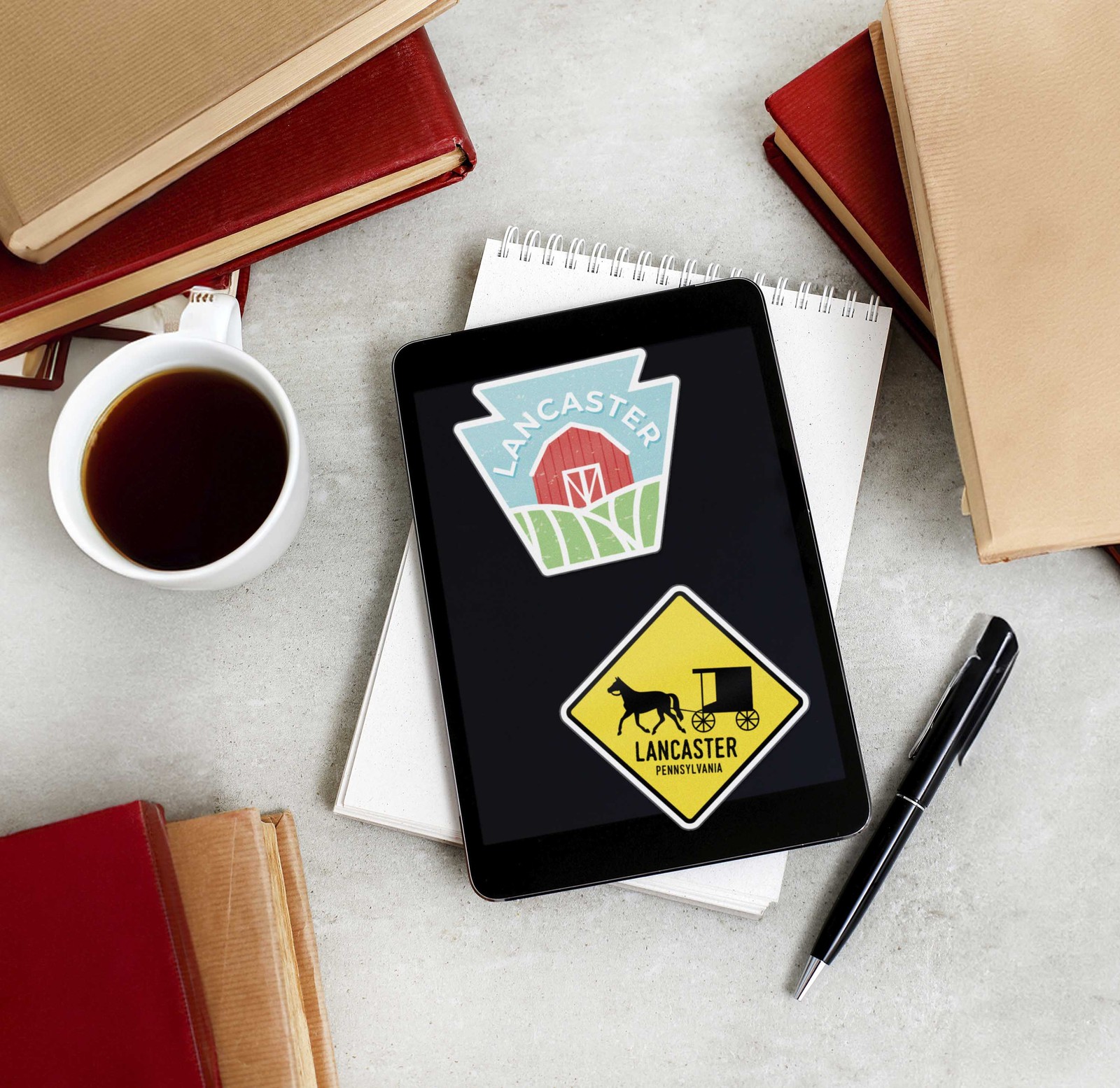 Amish Horse and Buggy Lancaster Pennsylvania Sticker