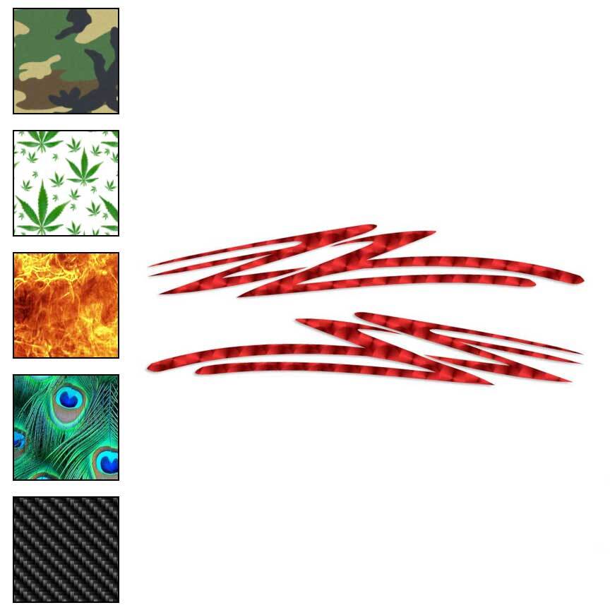 Tribal Splash Fire Flames, Vinyl Decal Sticker, 40 Patterns & 3 Sizes, #1328