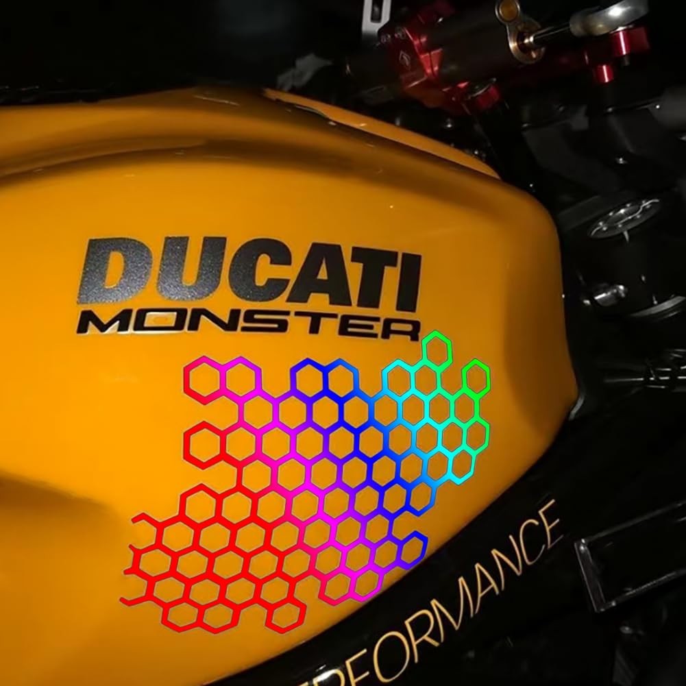 Honeycomb Hexagon Car Vinyl Decal Sticker for Door Body Decoration 6×5"