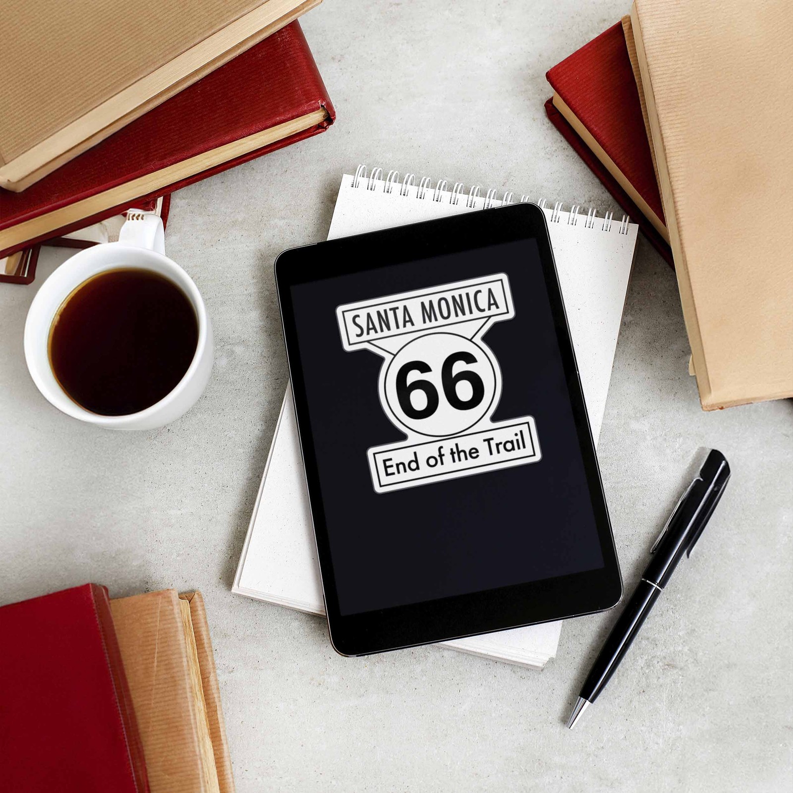 Santa Monica End of Route 66 Sticker – Southern California Decal