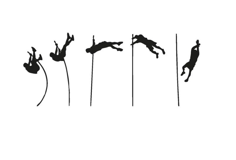 Men’s Pole Vault Wall Stickers Vinyl Wall Decals