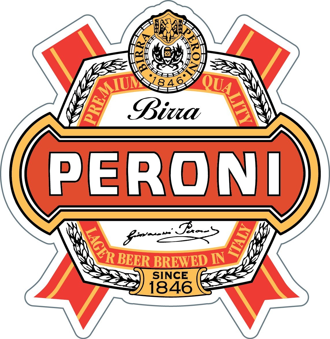 PERONI Sticker Decal *DIFFERENT SIZES* Italian Beer Italy Bumper Bar
