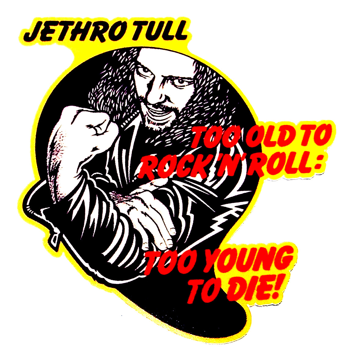 Jethro Tull – LARGE Logo Die Cut Sticker Decal Music Band Rock