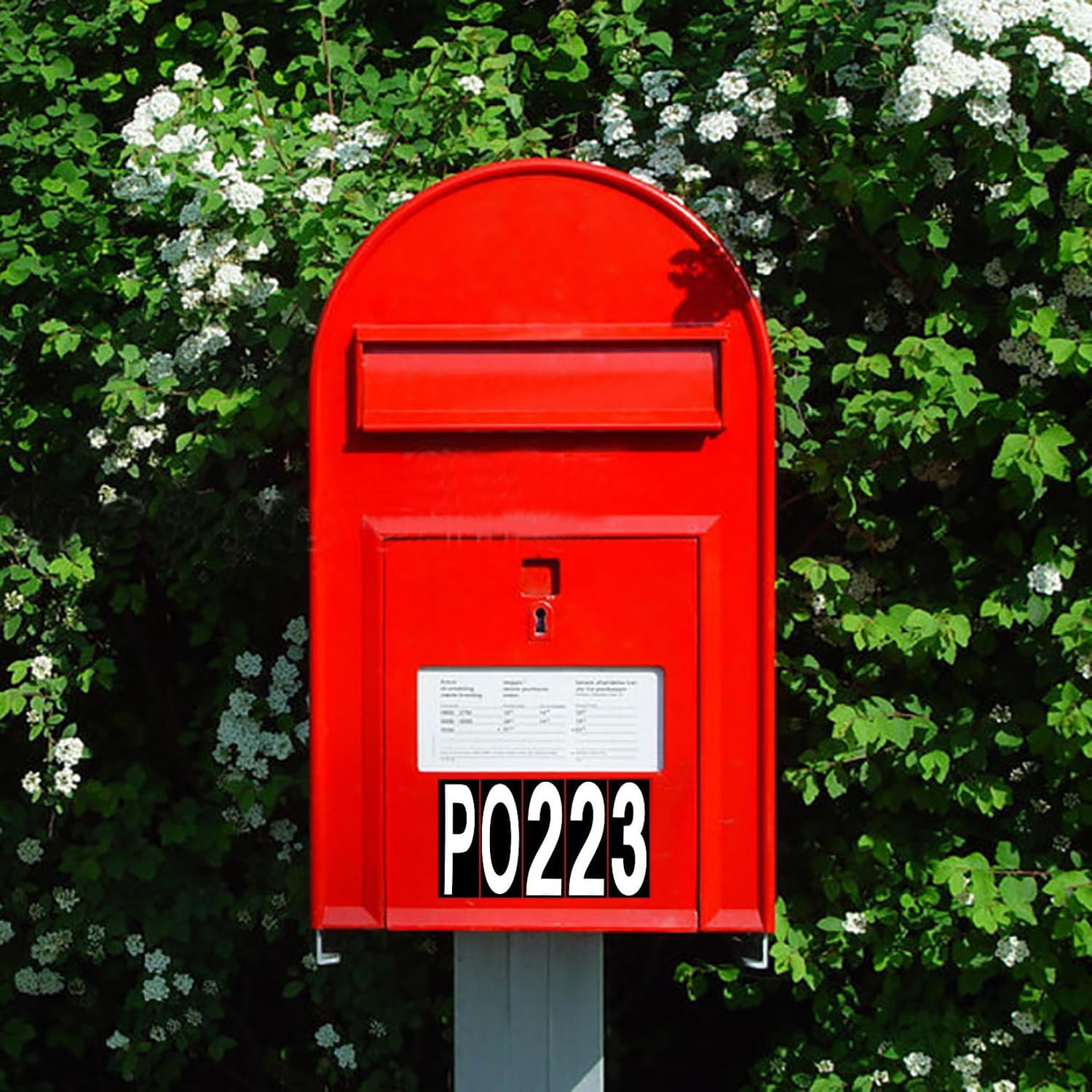 10 Sheet 3 Inch Mailbox Numbers and Letters Cut Classic Style Self-Adhesive Viny