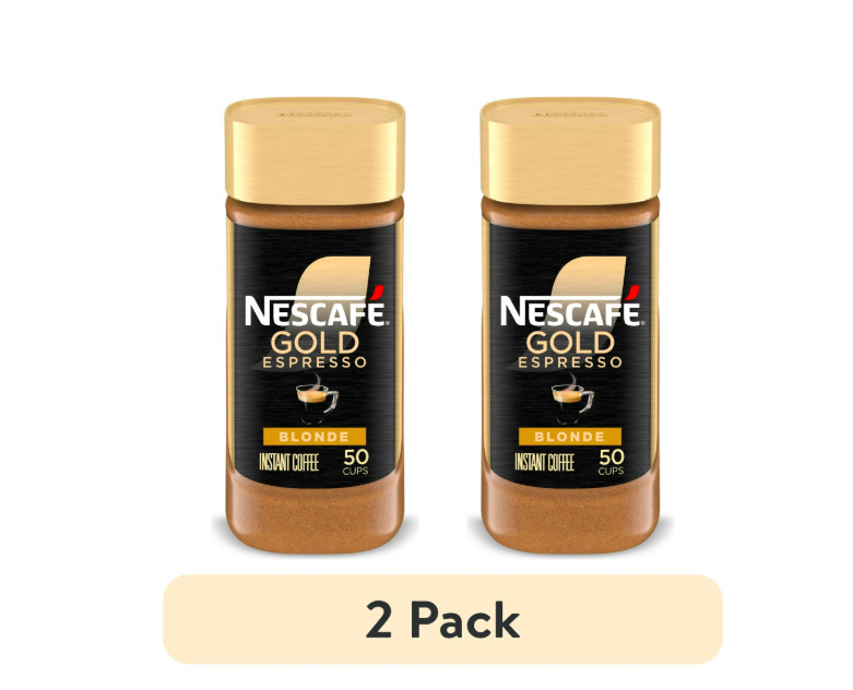 Nescafé Gold Espresso Blonde, Instant Coffee, 3.5 oz ( 2 Pack ) Free Shipping