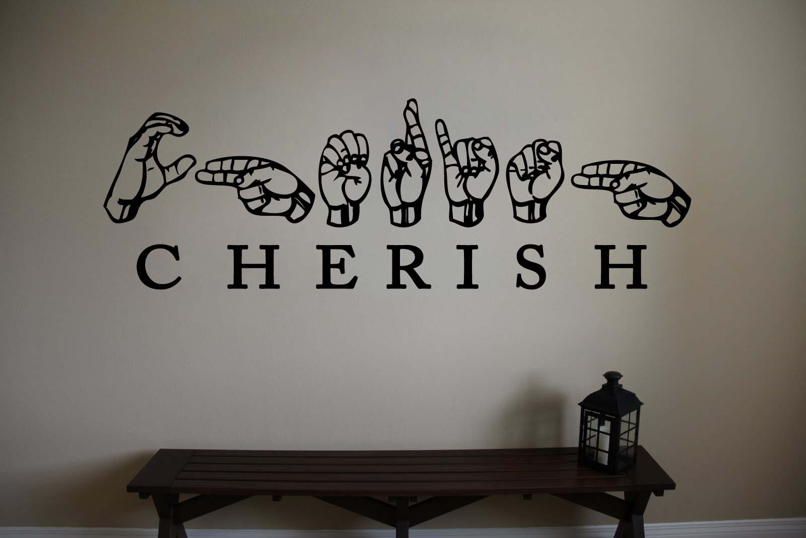 Sign Language Vinyl Wall Alphabet Quote Sticker Decal