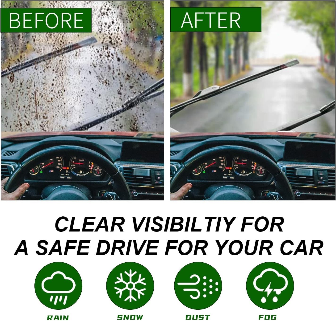 2 Factory Wiper Blades Replacement for BMW X5 X6 E70 E71 E72 2007-2010 24"+20