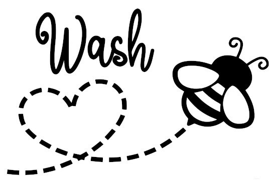 Honey Bee Laundry Washing Machine Decal Sticker – 2205W