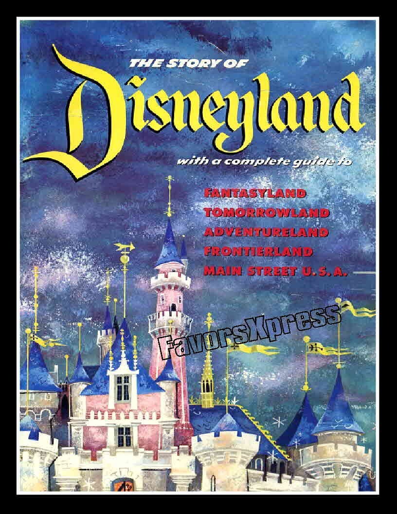 1955 DISNEYLAND GUIDE BOOK COVER PHOTO FRIDGE MAGNET 3.5 x 2.5 inches