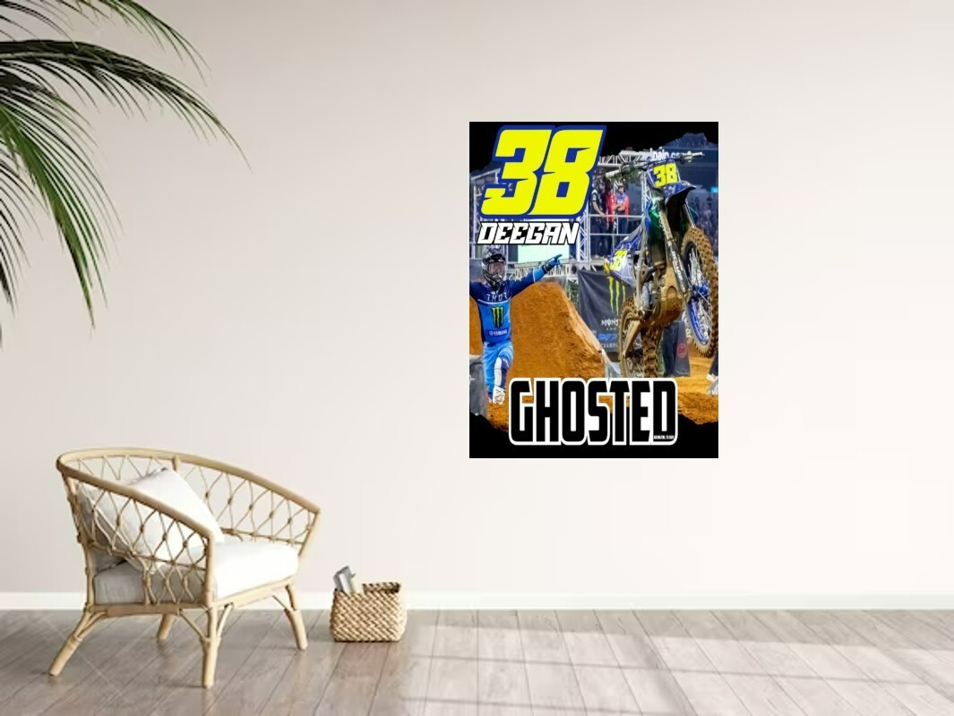 Haiden Deegan GHOSTED Supercross Wall Vinyl Decal 38 Removable Adhesive Backing