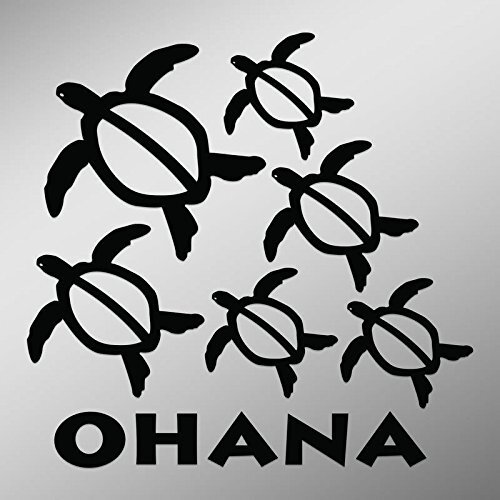 CMI DD904 Ohana Hawaiian Sea Turtle Family with 4 Babies Decal Sticker |