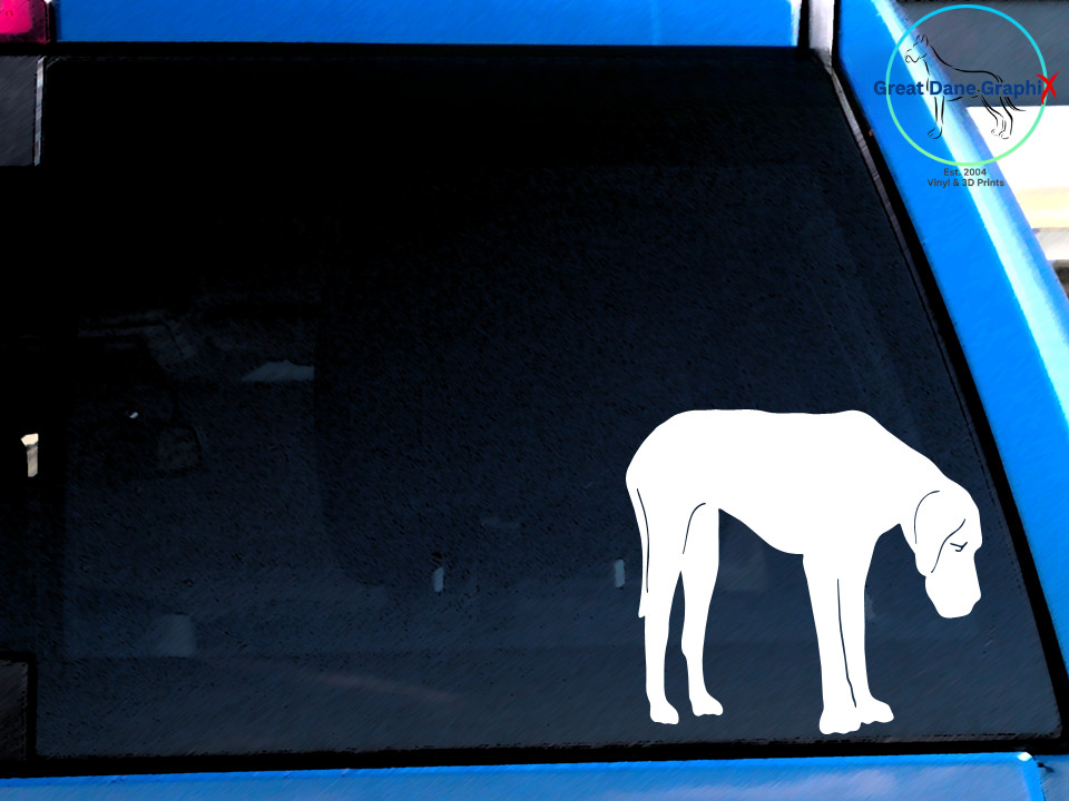 Great Dane Figure & Decal Set – 3D Printed – Paintable DIY Dog Art Combo Set